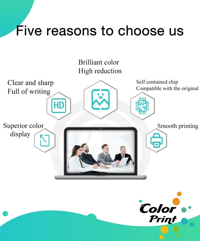Alt view image 7 of 7 - C330DN Toner Cartridge Replacement for Oki Type C17, 5-Pack 44469801 Black 44469703 Cyan 44469701 Yellow 44469702 Magenta C310dn C330dn C510dn C531dn C530dn MC362w MFP MC562w Printers