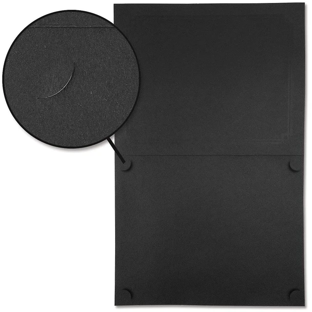 Alt view image 5 of 6 - Ornate Black & Gold Certificate Folders - Pack of 25, Linen Cover 80 lb. Stock, Folded, Die-Cut Corners, for Office, Business Awards, Graduation, School Diploma Holder, 9-1/2" x 12"