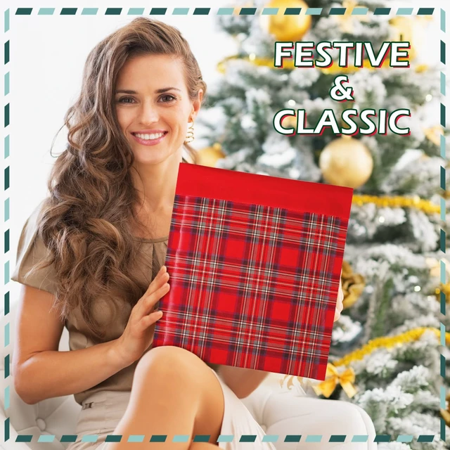 Alt view image 6 of 7 - 100 Pcs Christmas Bubble Mailers 8.3 x 9.3 Inch Christmas Padded Envelopes Self Adhesive Shipping Bags Holiday Mailing Envelopes Waterproof Postal Bag for Xmas Mailing Packaging (Vintage Style)