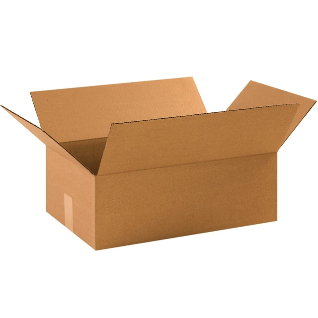 Main image of 17 1/4 x 11 1/2 x 6 Corrugated Cardboard, Medium 17.25"L x 11.5"W x 6"H, Pack of 25 Shipping, Packaging, Moving, Storage Box for Home or Business, Strong Wholesale Bulk