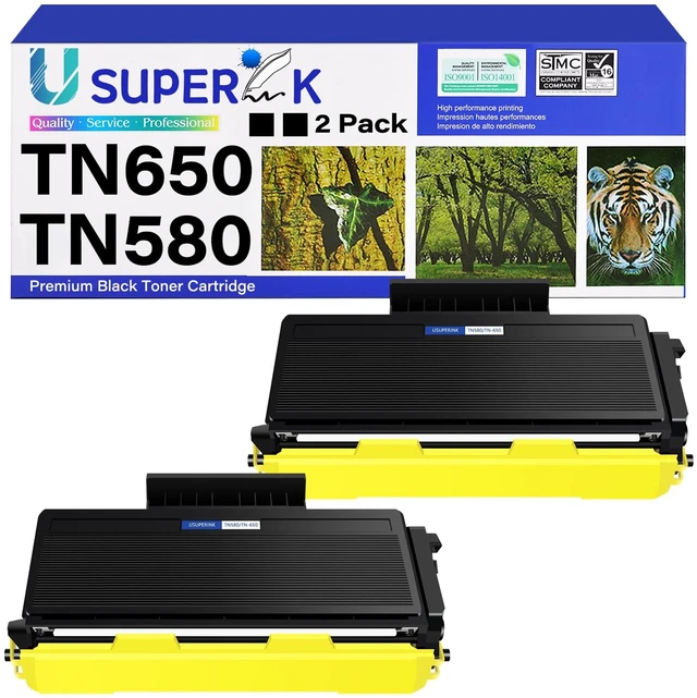 Main image of 4 Pack TN650 Black Toner Cartridge Compatible for Brother TN650 TN580 TN620 Work with MFC-8480DN MFC-8660DN MFC-8670DN HL-5340D 5350DN Printer TN650 TN580 TN620 TN550 High Yield Toner-4 Pack