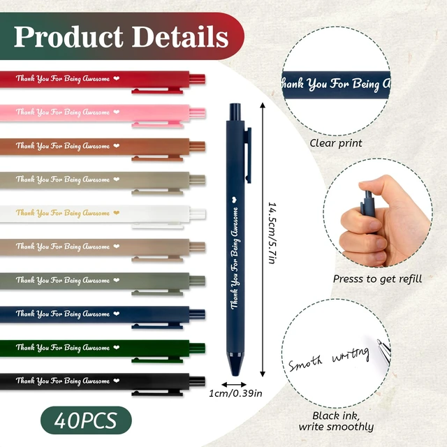 Alt view image 3 of 7 - 40 Sets Employee Appreciation Gifts Bulk Inspirational Spiral Notebook Journal with Sticky Notes Bamboo Pen Back to School Gifts for Students Teacher Nurse Coworker Office Team Housekeeping Staff