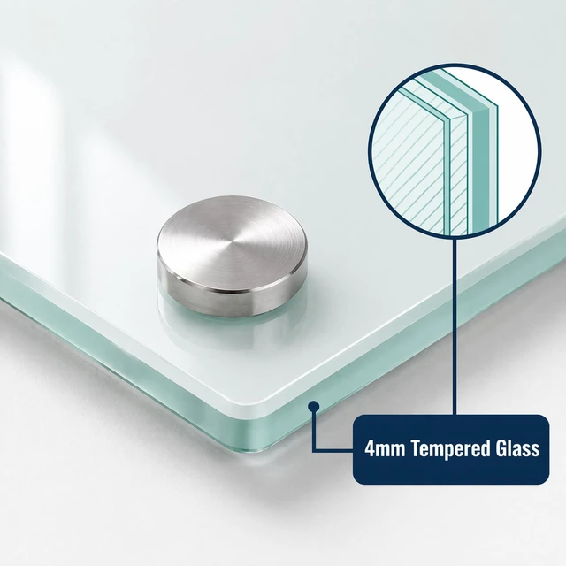 Alt view image 6 of 7 - Magnetic Glass Dry Erase Board, 24x18 Inches White Board for Wall Frameless magnetic glass whiteboard; ghost-free wiping surface; dual wall mount; scratch-proof tempered glass & accessory set