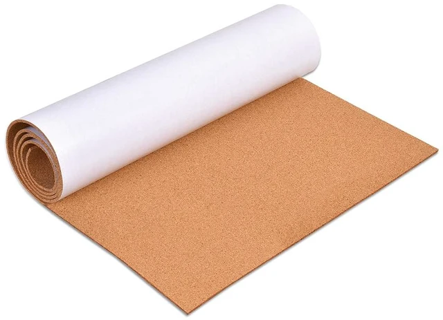 Main image of 6mm Self-Adhesive Cork Board Roll, 1/4" Thick Cork Boards for Walls, Approx.36 x72 Cork Board Roll for Office, Home, School(90 * 180,Y)