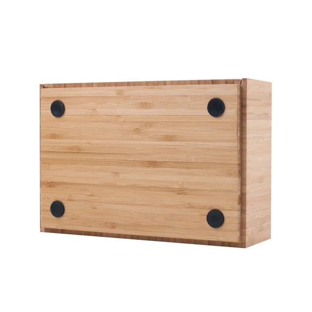 Alt view image 6 of 6 - Desktop Paper Tray File Folder Holder 5-Slot, & Bamboo Drawer Set; Storage for Office Supplies & Stationary items, pens, pencils, scissors, notepads, business cards and more