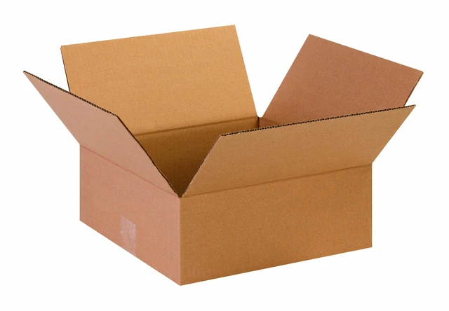 Main image of Shipping Boxes Flat 13"L x 13"W x 5"H 25-Pack - Corrugated Cardboard for Moving, Mailing, Packing, Packaging and Storage