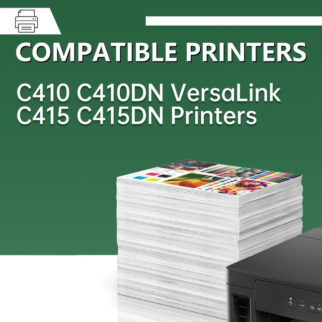 Alt view image 2 of 7 - C410 C415 006R04677 Black Toner Cartridge 2400 Pages Compatible with Xerox C410dn C410dni C415dn C415dni Color Laser Printer for 006R04677 Black Toner Cartridge