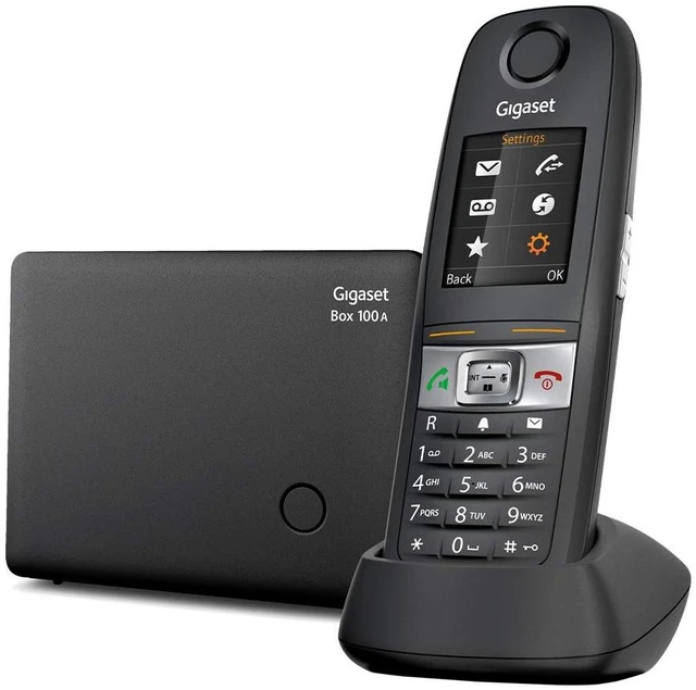 Main image of E630A Phone with Answering Machine Water Splash and Dust-Resistant, (IP 65) Ideal for Craftsmen and Mechanics, Black (Pack of 1)