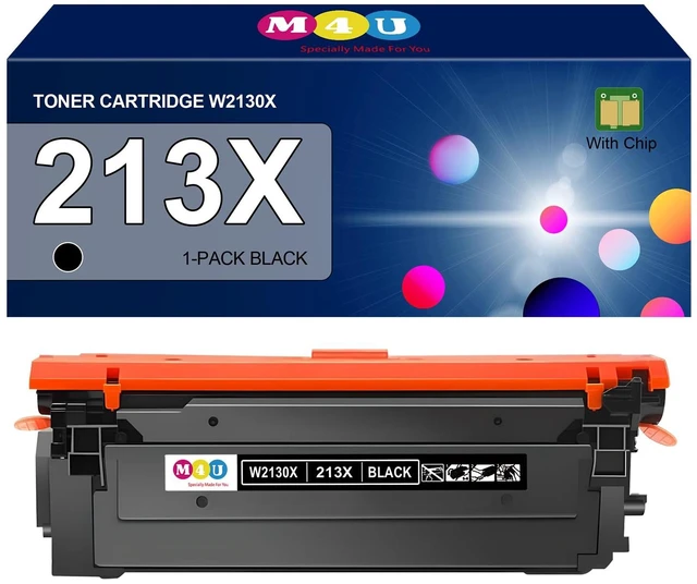 Main image of 213X Black Toner Cartridge W2130X(with Chip) Compatible with 213X for Enterprise 5700dn 6700dn 6701dn, MFP 5800 6800, Flow MFP 5800 6800(1Pack, Black)