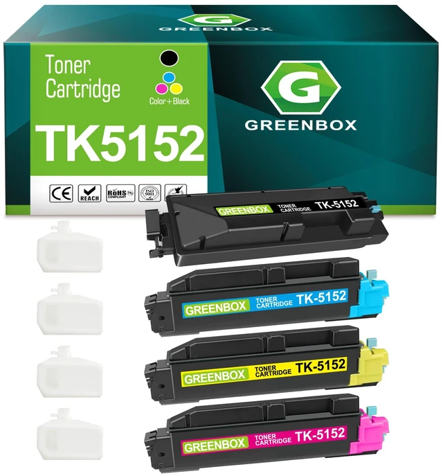 Main image of TK-5152 TK5152 Toner Cartridge for M6535cidn M6035cidn Printer Replacement for ECOSYS M6535cidn M6035cidn P6035cdn Printer, TK-5152K TK-5152C TK-5152M TK-5152Y Toner Cartridge