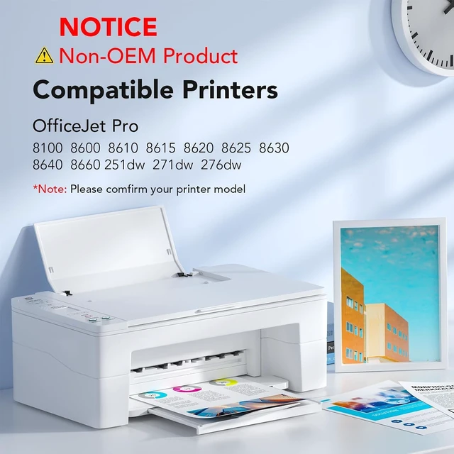 Alt view image 2 of 7 - 950xl and 951xl Ink Cartridges Combo Pack Compatible for HP OfficeJet Pro 8610 8620 8100 8630 8615 Replacement with HP 950 951 Ink Cartridges Combo Pack (4 Pack)