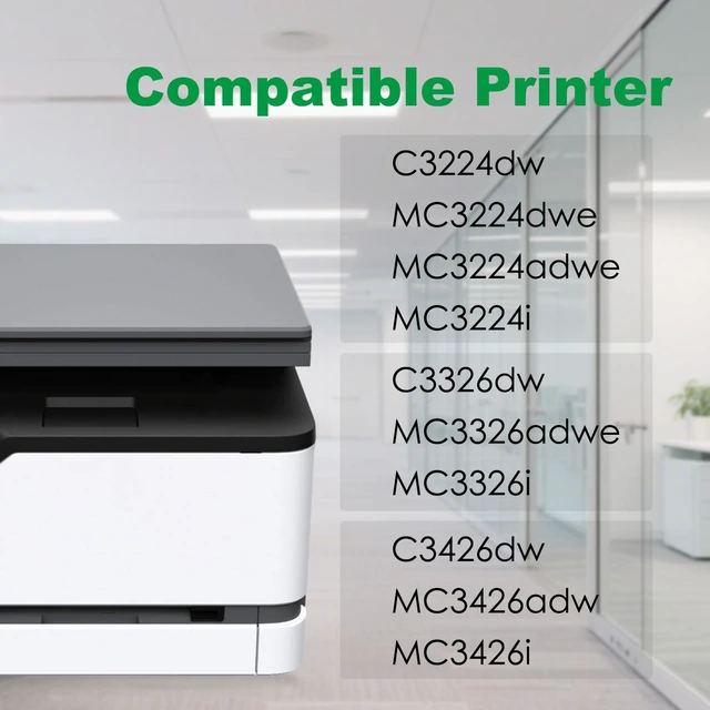 Alt view image 2 of 6 - C3210 C3224 Toner Cartridge Replacement for C3210K0 Toner for Lexmark C3224 C3326 C3426 MC3224 MC3326 MC3426 Printers (Black 1 Pack)