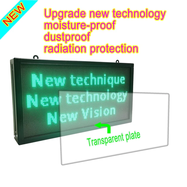 Alt view image 4 of 7 - P3 Indoor Programmable LED Sign 16"x8.7", Full Color Message Display Board LED Display, Programmable Scolling led sign,with WiFi for Business
