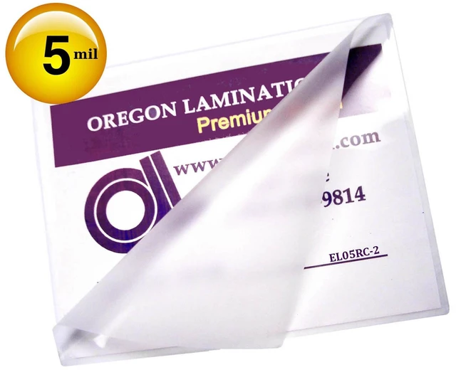 Alt view image 2 of 4 - Thermal Laminating Pouches 12-x-18-inch 5 Mil Large Menu 200/pk +2 Carriers Large Menu size Laminates large as 11-3/4-x-17-3/4-inch Sheets, Clear Gloss Both Sides