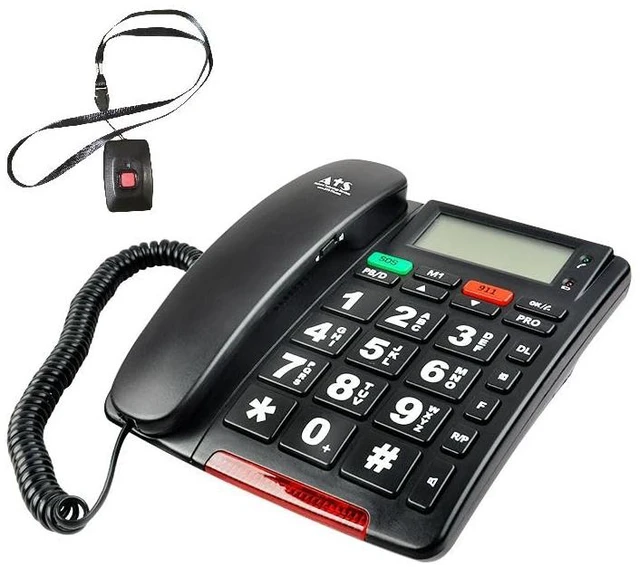 Main image of No Monthly Fees Life Guardian Medical Alarm Emergency Alert Phone System Uses Landline to make calls - It will check on each day to make sure you are OK, if you want