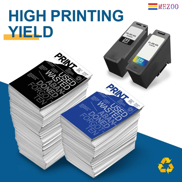 Alt view image 3 of 6 - PG-285XXL CL-286XXL Ink Cartridge 2-Pack Replacement for Canon PG285 CL286 PG-285XL CL-286XL Ink Cartridges Combo Pack Large Capacity Compatible for Canon TS7720 TS7722 TR7820 Inkjet Printer Ink