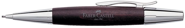 Alt view image 3 of 3 - Design E-Motion Pearwood Polished Chrome Dark Brown Mechanical Pencil 138381