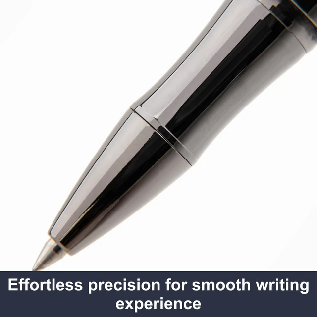Alt view image 3 of 7 - USA Regatta Sport Rollerball Pen, Blue/Yellow Luxury Writing Instrument, Refillable Rollerball Pen, Standard Rollerball Refills