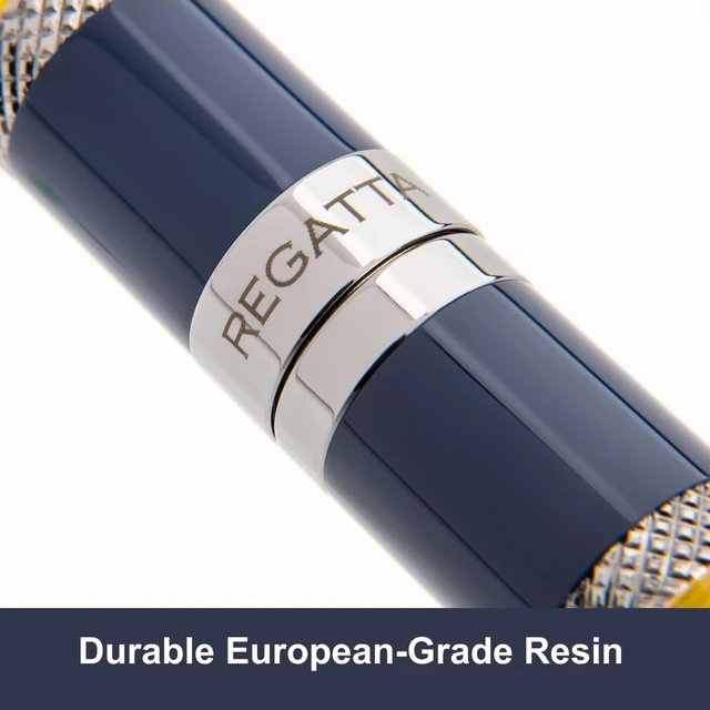 Alt view image 2 of 7 - USA Regatta Sport Rollerball Pen, Orange and Carbon Fiber Luxury Writing Instrument, Refillable Rollerball Pen, Standard Rollerball Refills