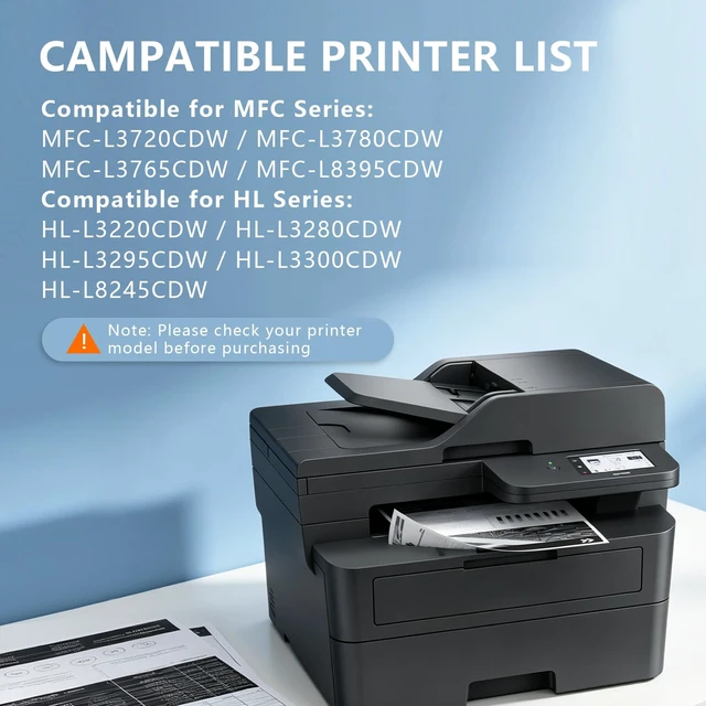 Alt view image 2 of 7 - TN229XL TN229 229XL MFC-L3780CDW Toner Cartridge 4 Pack (BK/C/M/Y) Compatible for Brother TN229 Work with MFC-L3780CDW MFC-L3720CDW HL-L3280CDW HL-L3220CDW HL-L3300CDW HL-L3295CDW Printer