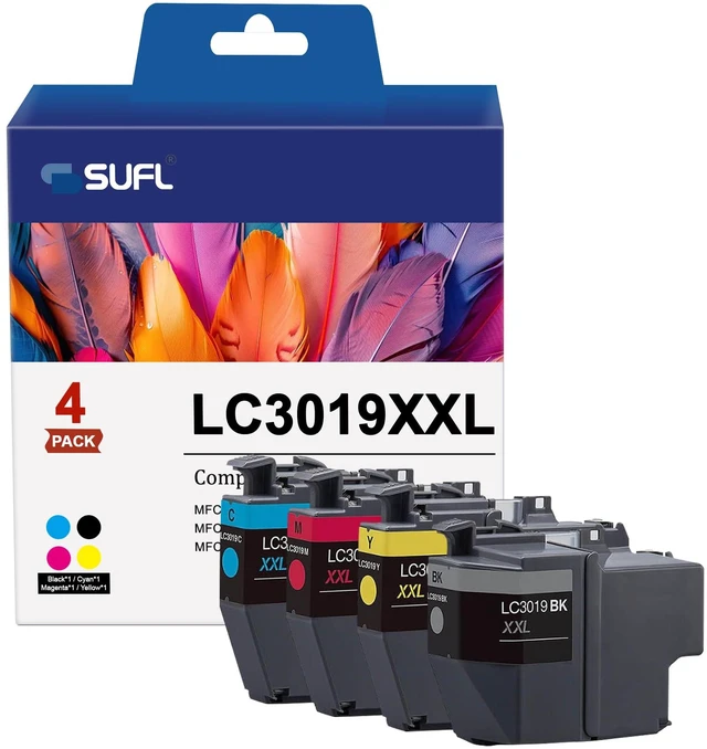 Main image of LC3019 Ink Cartridges LC3019XXL Ink Cartridges Replacement for LC3019 XXL LC 3019-XXL LC3019 Work with MFC-J5330DW MFC-J6530DW MFC-J6730DW MFC-J6930DW Printers (Black, Cyan, Magenta, Yellow, 4 Pack)