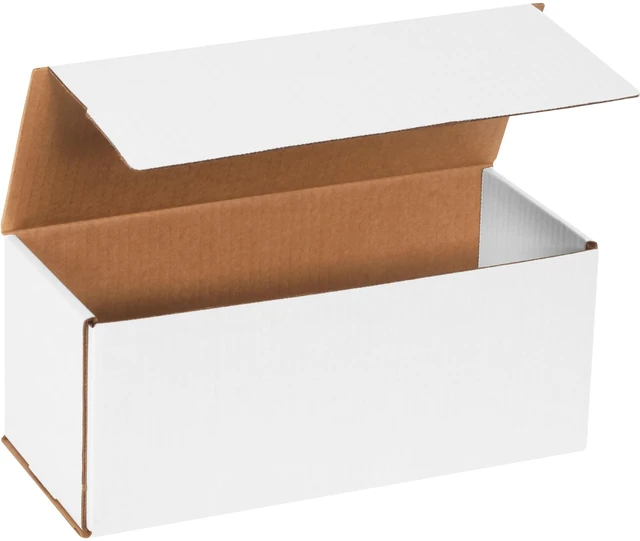 Main image of BM1255 Corrugated Mailers, 12" x 5" x 5", White (Pack of 50)