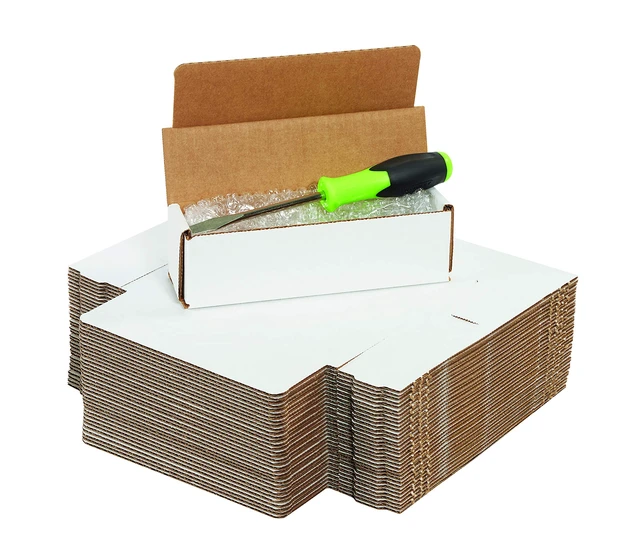 Alt view image 6 of 7 - Mailer Boxes Small 10"L x 6"W x 4"H 50-Pack - Corrugated Cardboard for Shipping, Moving, Mailing, Packing, Packaging and Storage
