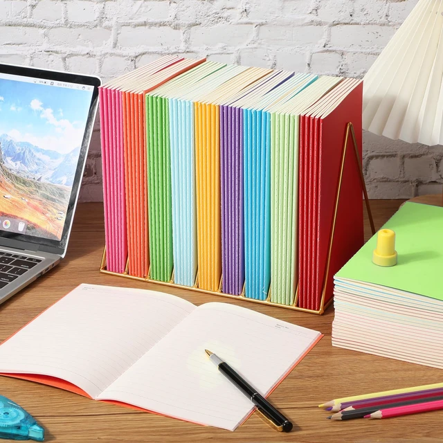 Alt view image 5 of 7 - 150 Pack A5 Kraft Notebooks 60 Pages Soft Cover Composition Notebooks Bulk Ruled Lined Travel Journals for Travelers, Home, Office Supplies, 5.8 x 8.3 Inch(Bright Colors)