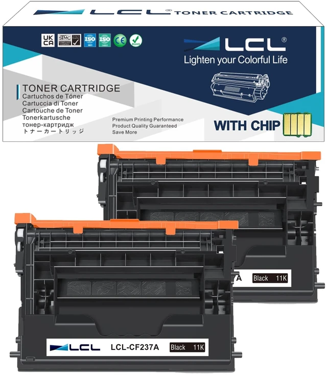 Main image of Compatible Toner Cartridge Replacement for HP 37X CF237X 37A CF237A High-Yield M607n M607dn M608x M609dn M631 M632 M633 M608dn M608n M609dh M609x M631h M631z M632fht M632h M632z (2-Pack Black)