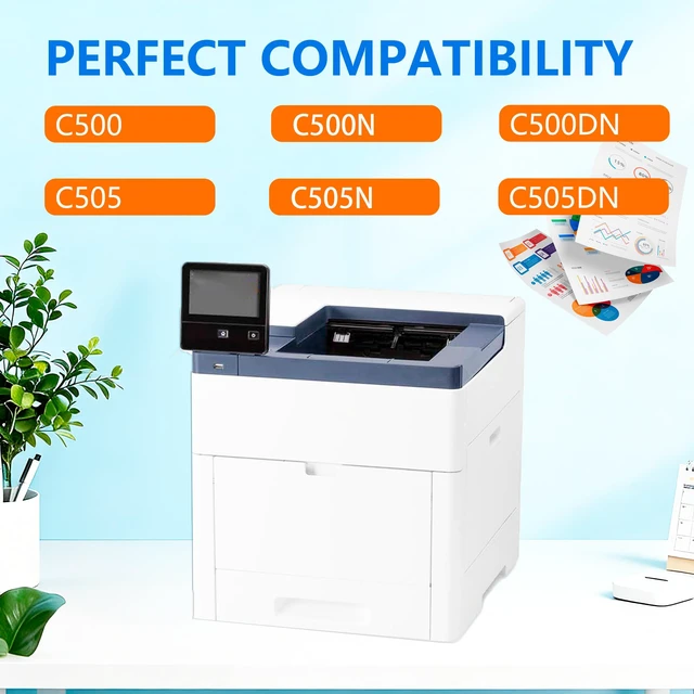 Alt view image 2 of 5 - VersaLink C500/C505 106R03869 Black Extra High Capacity Toner Cartridge Compatible for Xeox Versalink C500 C505 C500N C505N C500DN C505DN Printer (12,100 Pages)