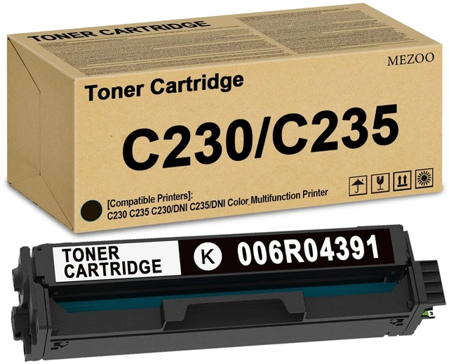 Main image of Extra High Yield C230 C235 Black Toner Cartridge with New Chip 006R04391 Toner Cartridge Replacement for Xerox C230 C235 C230/DNI C235/DNI Printer (1-Pack)