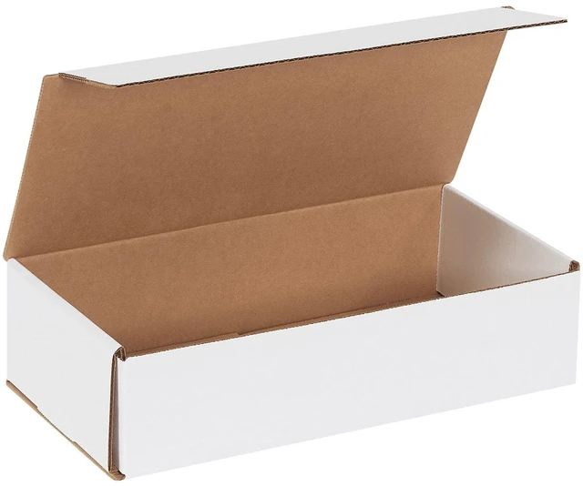 Main image of BM1263 Corrugated Mailers, 12" x 6" x 3", White (Pack of 50)