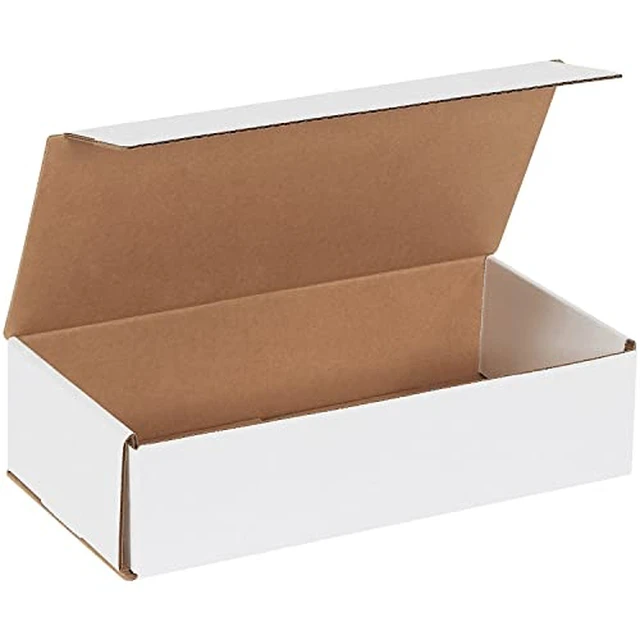 Alt view image 2 of 3 - BM1263 Corrugated Mailers, 12" x 6" x 3", White (Pack of 50)