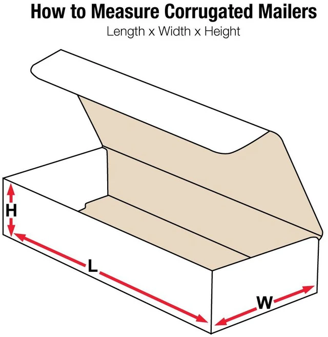 Alt view image 2 of 6 - Mailer Boxes Medium 16"L x 4"W x 4"H 50-Pack - Corrugated Cardboard for Shipping, Moving, Mailing, Packing, Packaging and Storage