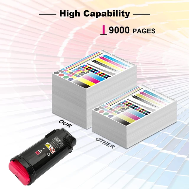 Alt view image 3 of 7 - Compatible Toner Cartridge Replacement for Xerox VersaLink C500 C505 C500DN C500N C505X C505S 106R03867 Extra High Yield Magenta Toner 9000 Pages-1 Pack