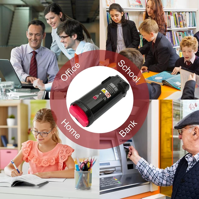 Alt view image 6 of 7 - Compatible Toner Cartridge Replacement for Xerox VersaLink C500 C505 C500DN C500N C505X C505S 106R03867 Extra High Yield Magenta Toner 9000 Pages-1 Pack