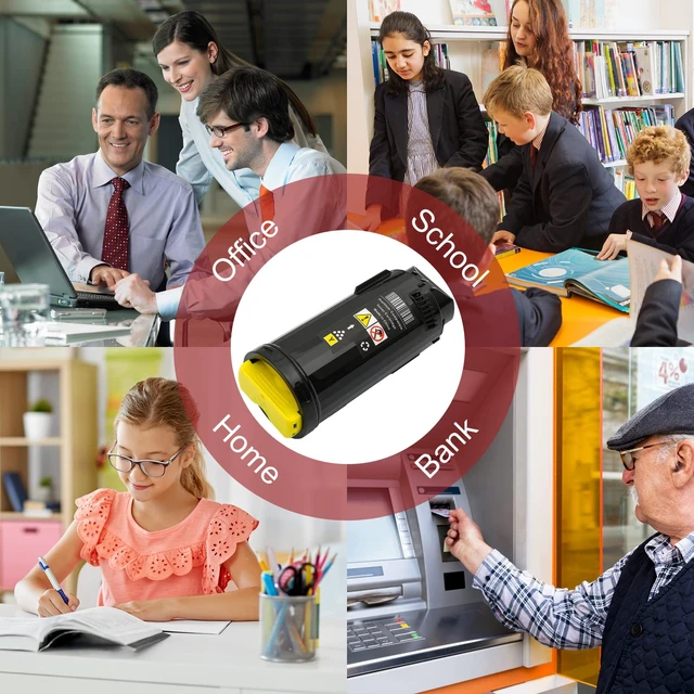 Alt view image 6 of 7 - Compatible Toner Cartridge Replacement for Xerox VersaLink C500 C505C500DN C500N C505X C505S 106R03868 Extra High Yield Yellow Toner 9000 Pages-1 Pack
