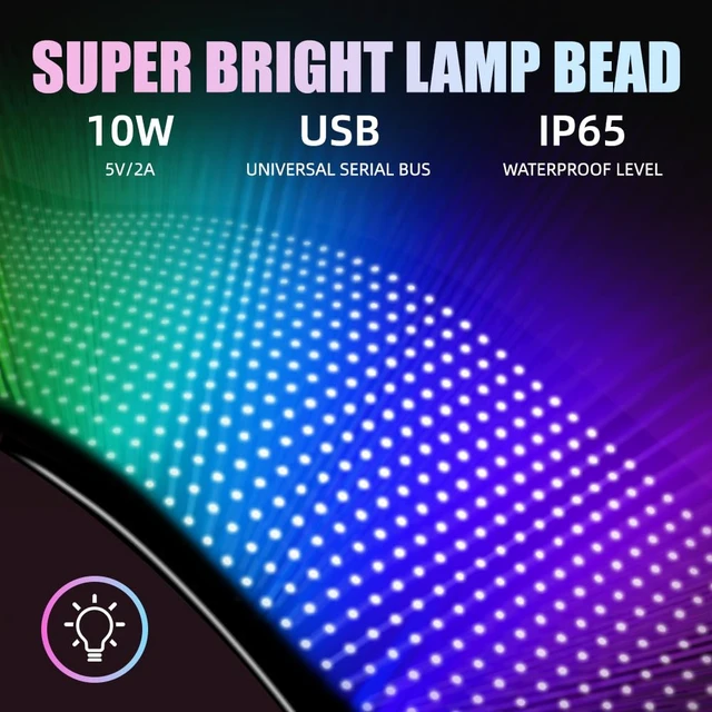 Alt view image 5 of 7 - Programmable LED Sign, 35"x7.5" Scrolling Flexible Display, Bluetooth App Control, Custom Text, Patterns & Animations, USB 5V for Car, Store, Party, Bar, Hotel, Advertising Sign