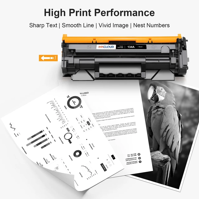 Alt view image 6 of 7 - 134A for HP 134A 134X W1340A W1340X 2PK Black Toner Cartridges With Chip Compatible with HP LaserJet M209d M209dw MFP M234dw M234sdn M234sdw Printers - NOT for e-Series and HP+ Services Printers