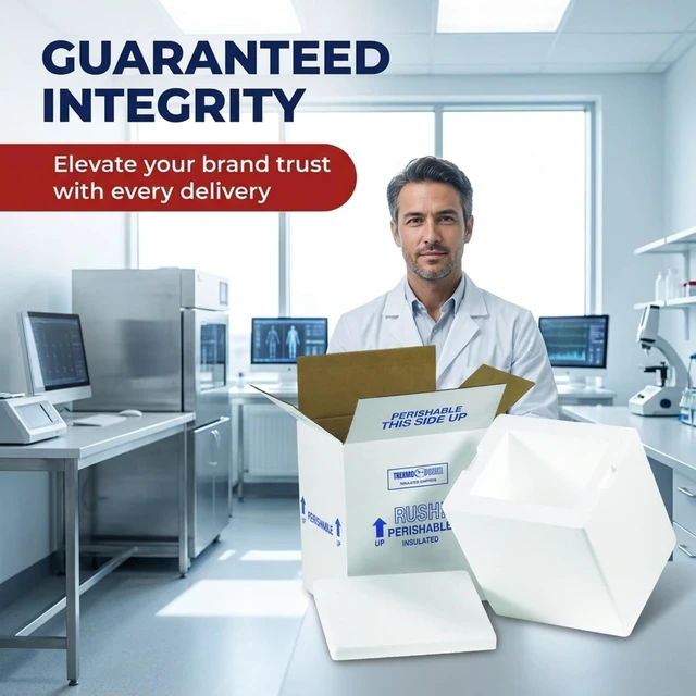 Alt view image 5 of 7 - Box USA Insulated Shipping Kit, 19 x 12 x 12 1/2 in, 1-Pack Large insulated shipping box for frozen food, perishables, meat, seafood, meal kits and cold products