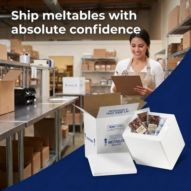 Alt view image 3 of 7 - Box USA Insulated Shipping Kit, 19 x 12 x 12 1/2 in, 1-Pack Large insulated shipping box for frozen food, perishables, meat, seafood, meal kits and cold products