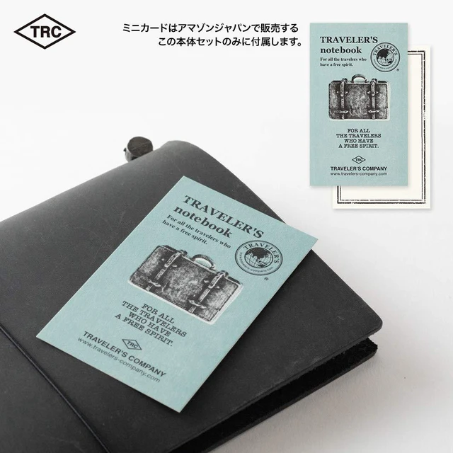 Alt view image 7 of 7 - Traveler's Notebook, Regular Size, Limited Size, Carded, Black, 13714006