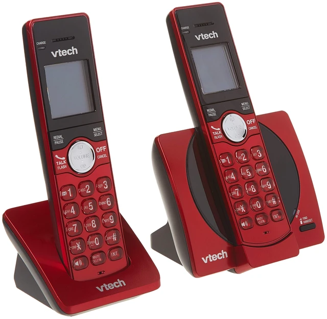 Main image of CS6919-26 DECT 6.0 Cordless Phone with 2 Full Duplex Handsets - Red