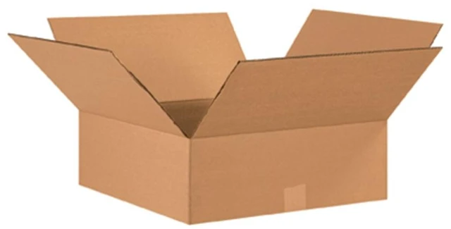 Main image of 17176 Flat Corrugated Cardboard 17" L x 17" W x 6" H, Kraft, For Shipping, Packing and Moving (Pack of 20)