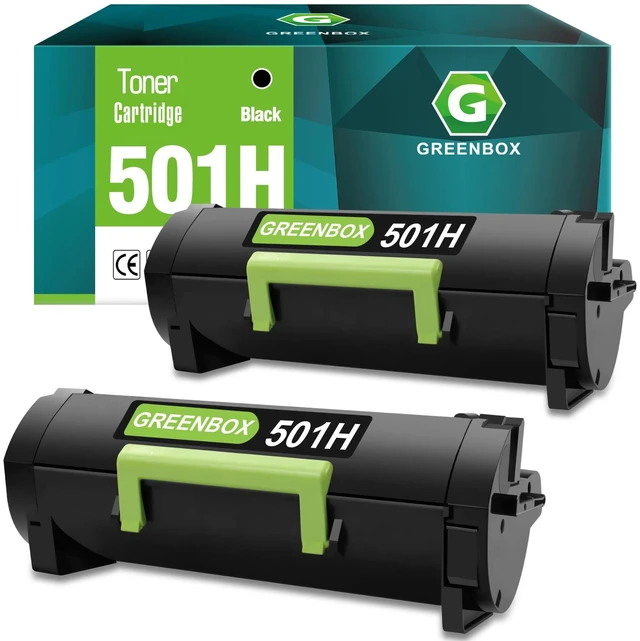 Main image of 50F1H00 501H Toner Cartridge for MS310d MS310dn Printer, 2 Black 50F1H00 Toner Cartridge, Replacement for Lexmark MS310d MS310dn MS312dn MS315dn MS410dn MS415dn MS510dn Printer