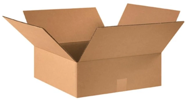 Main image of 16165 Flat Corrugated Cardboard 16" L x 16" W x 5" H, Kraft, For Shipping, Packing and Moving (Pack of 25)