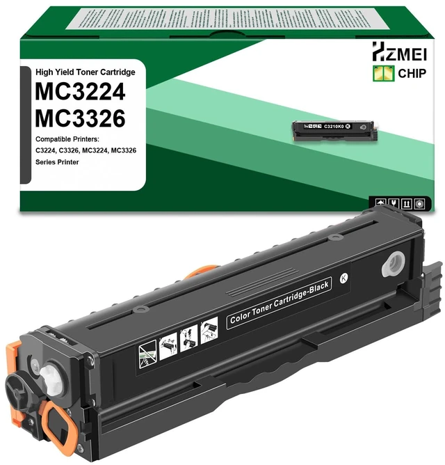 Main image of MC3224 MC3326 Black Toner Cartridge Replacement for Lexmark MC3326 Printer C3210K0 Toner Replacement for Lexmark C3224 MC3224 MC3326 MC3426 MC3426i MC3426adw MC3326adwe Series Printer, with New Chip