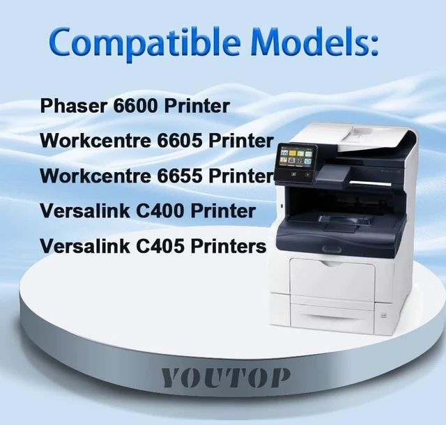 Alt view image 2 of 6 - Versalink C400 C405 Black Drum Unit 108R01121 Imaging Cartridge Replacement for Xerox Phaser 6600 6655 WorkCentre 6655 6605 7328 7336 7345 7346 Versalink C400 C405 Printers