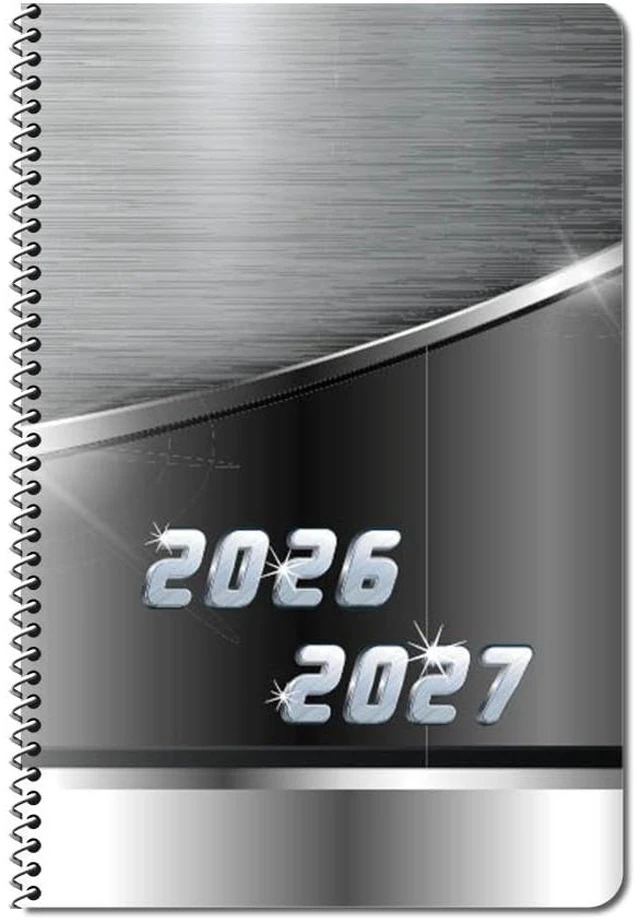 Main image of High School Student Planner 15pks - Metal Swoosh Cover