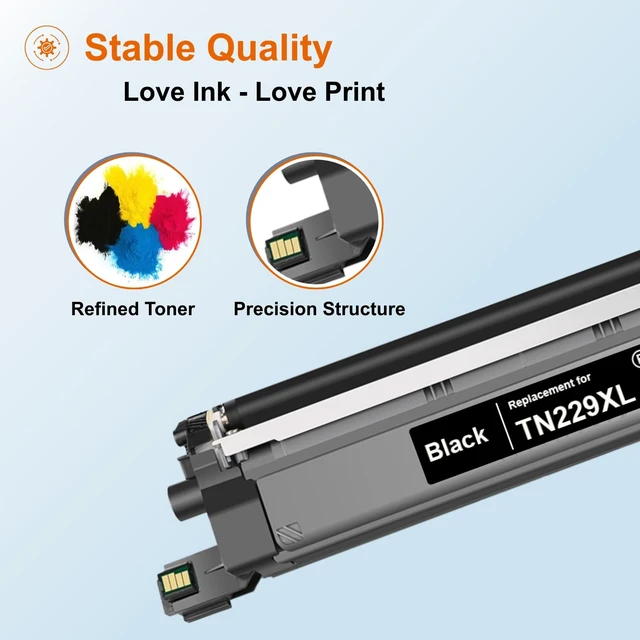 Alt view image 5 of 7 - VLVLLNK Replacement for TN229XL Compatible for Brother TN229XL TN229 Toner Work with Brother MFC-L3780CDW HL-L3280CDW MFC-L3720CDW MFC-L3765CDW HL-L3300CDW HL-L8245CDW Printer High Yield (5 Pack)